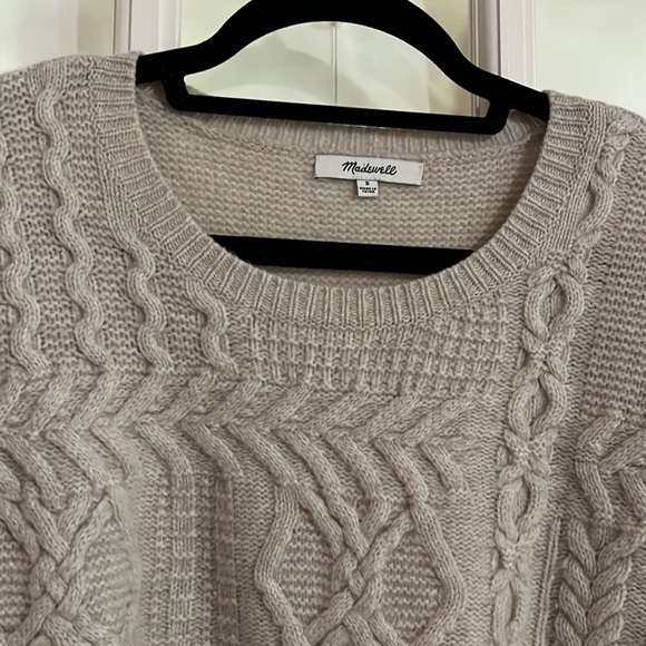 Madewell Merino wool cream sweater, size small - Picture 5 of 9